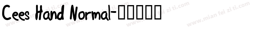 Cees Hand Normal字体转换